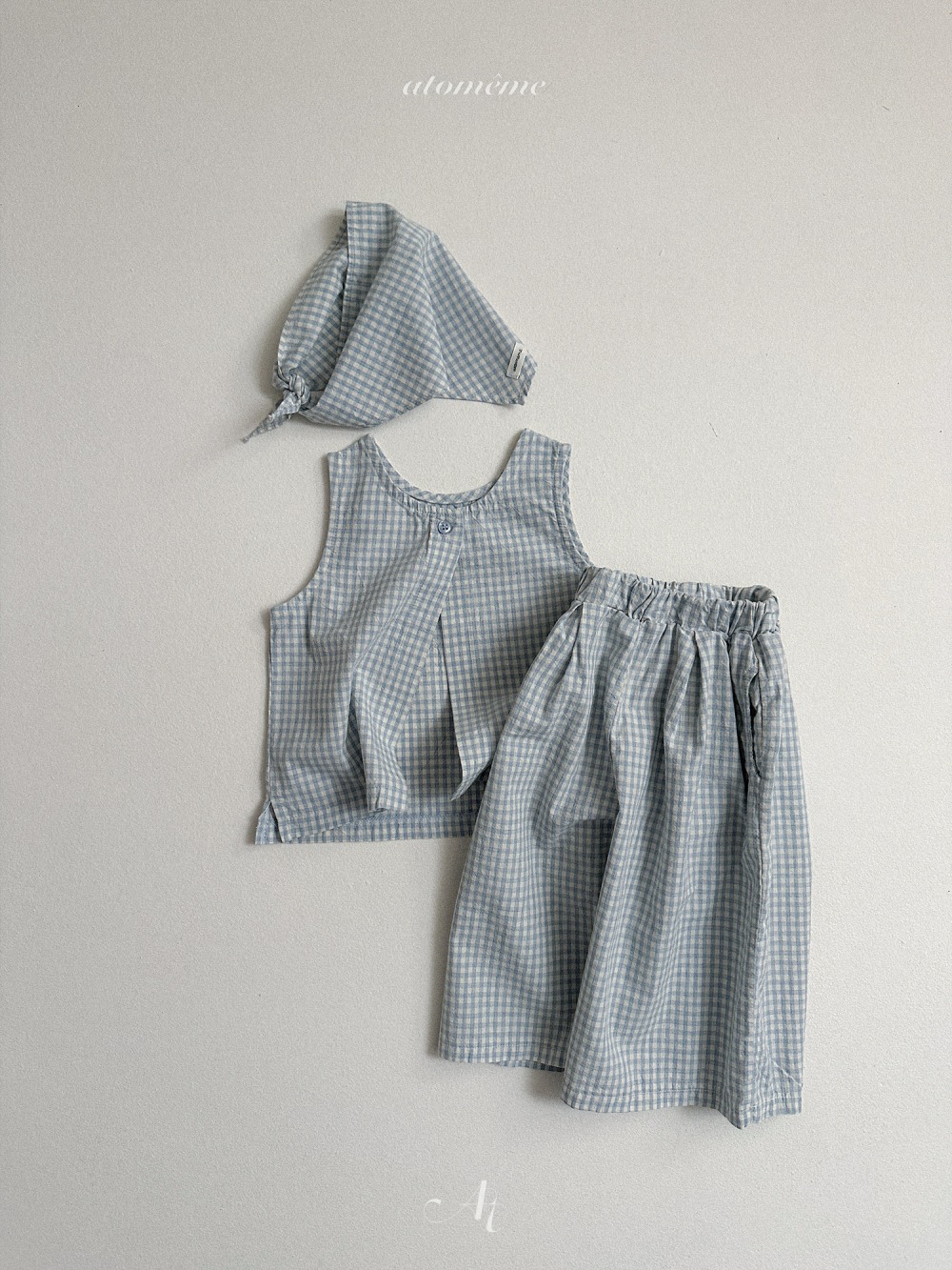 Atomeme11｜(70-110) 格紋頭巾