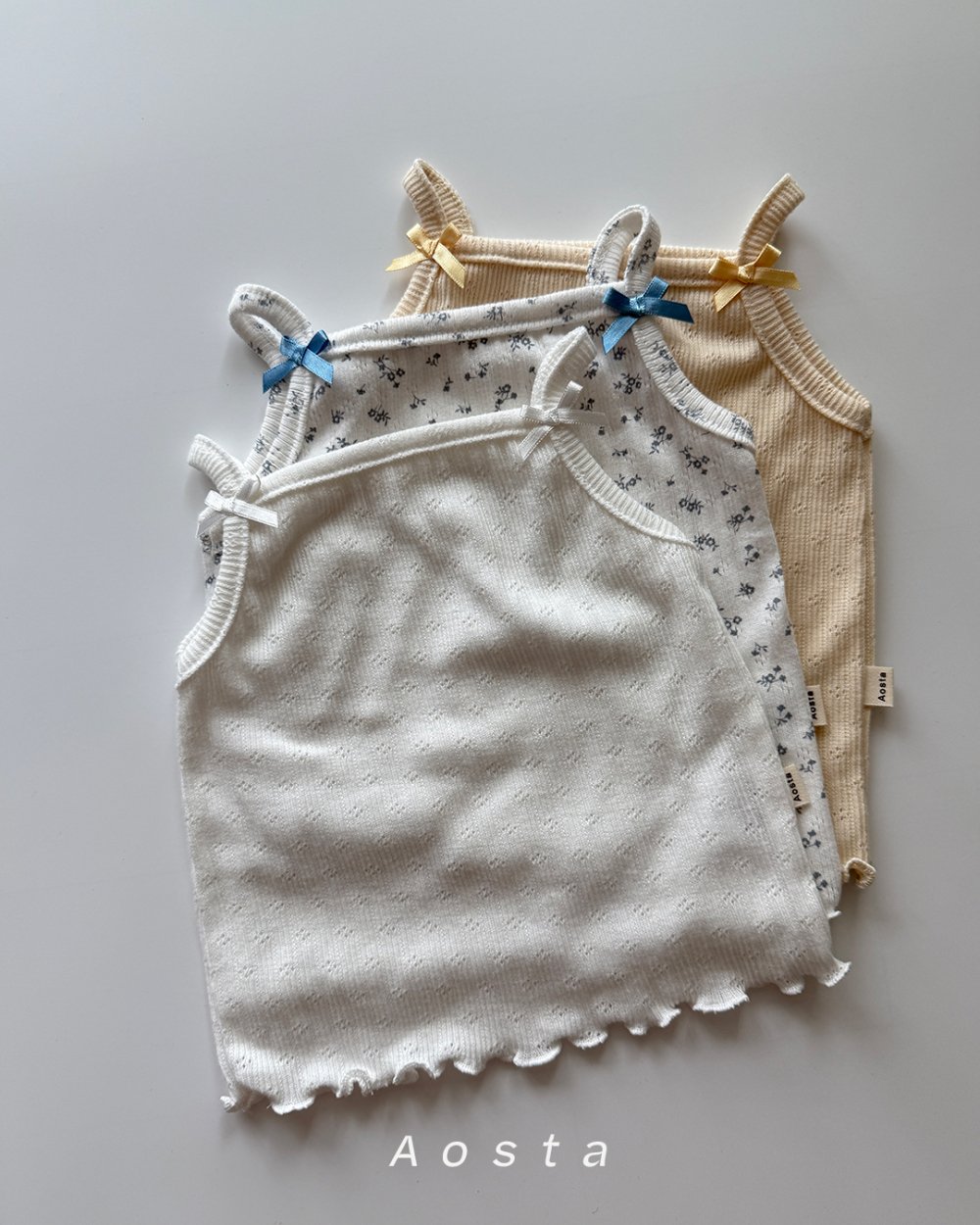 AOSTA40｜(6m-5y) 3款山茶花細肩小可愛
