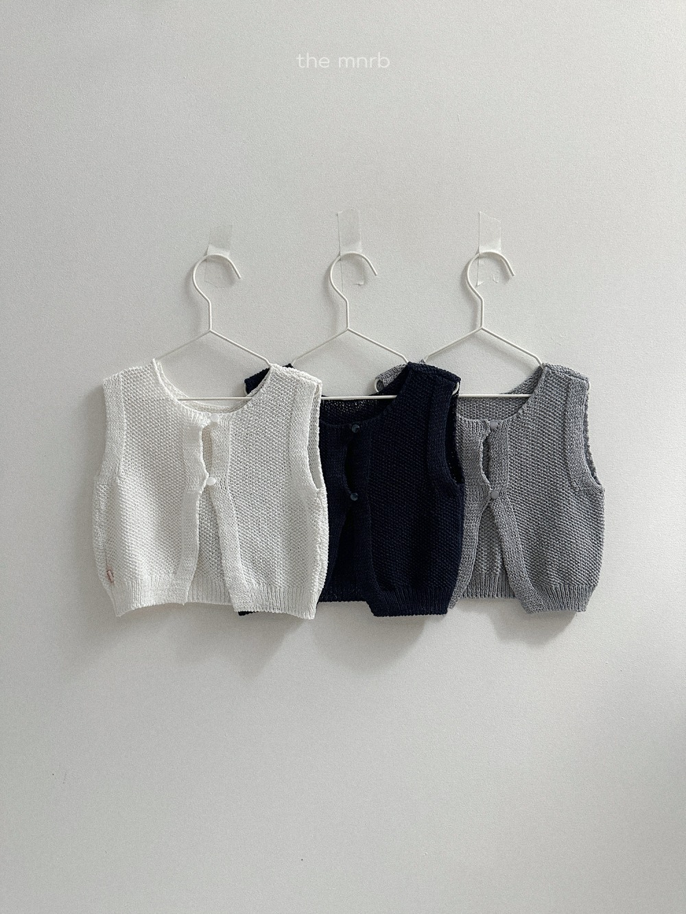 MiniRobe22｜(70-110) 針織排扣背心