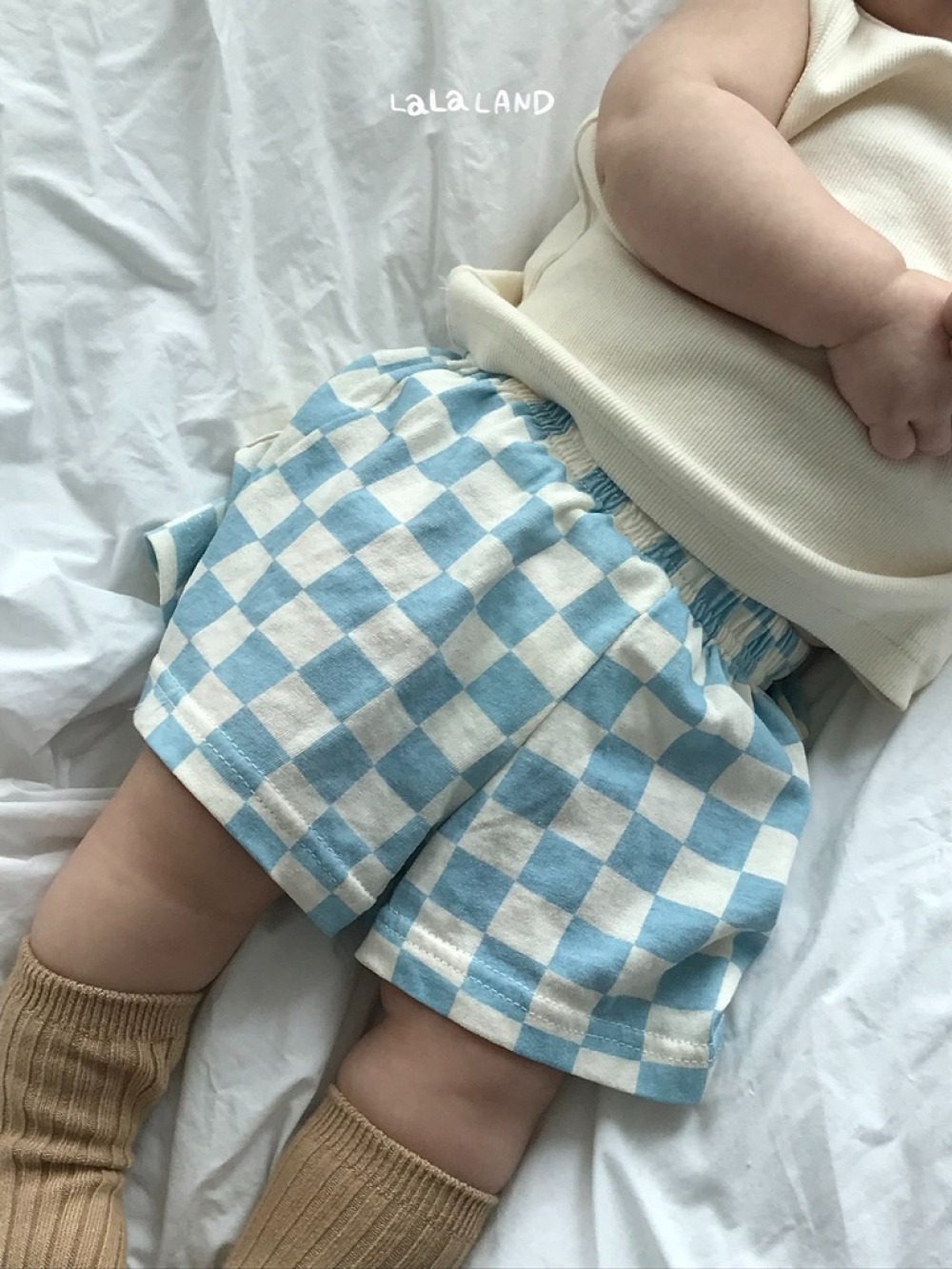 lala land17｜(3m-18m) 3色經典棋盤格紋短褲