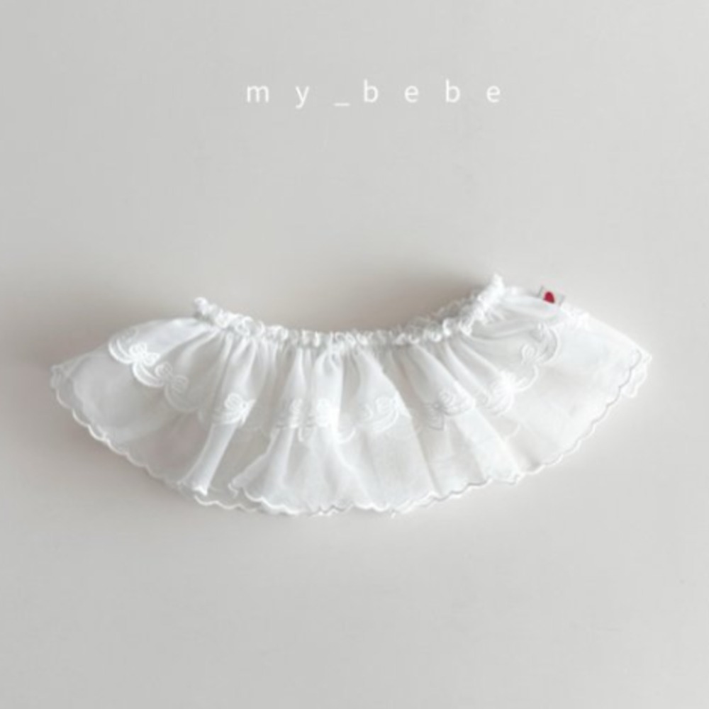 my_bebe25｜(80-120cm) 薄紗雙層裙