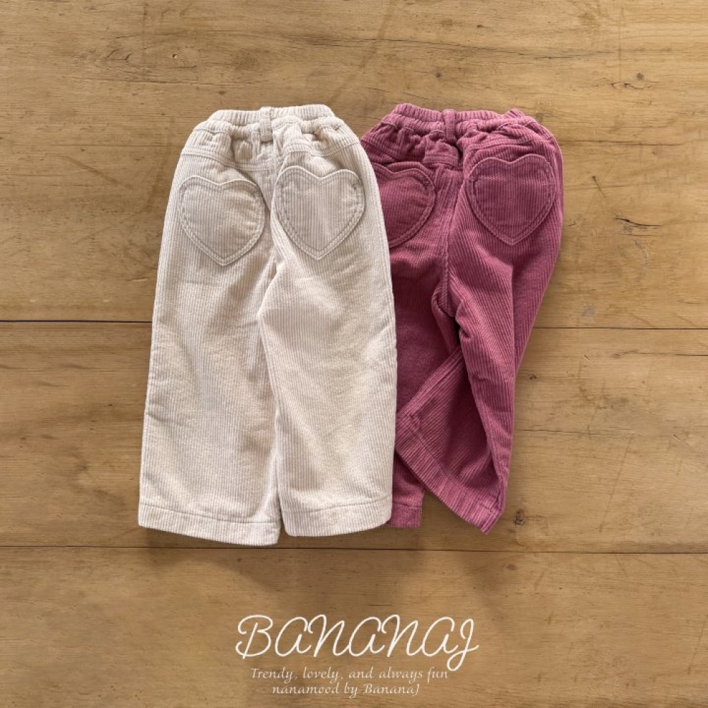 BANANAJ56｜(83-127cm)  小愛心燈芯絨長褲