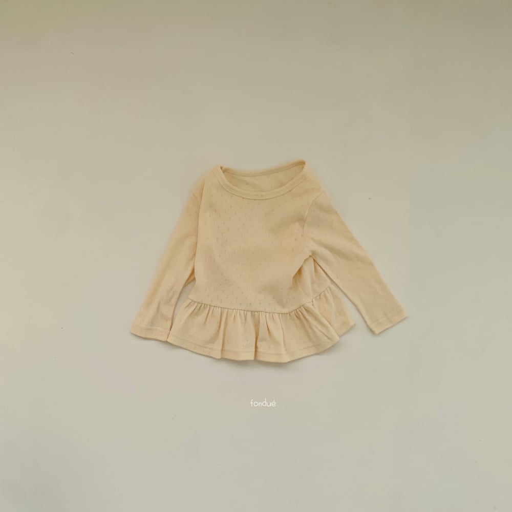 Fondue 19｜(75cm-120cm)  素面娃娃裝上衣