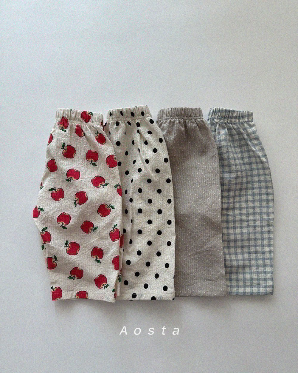 AOSTA07｜(6m-5y) 4色可愛甜美透氣褲