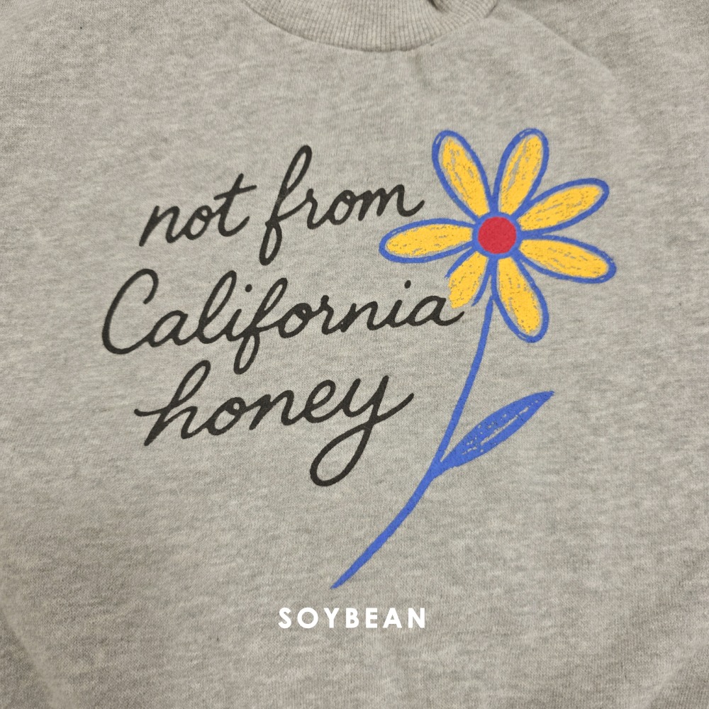 Soybean45｜(75cm-118cm) 花卉印花高領上衣