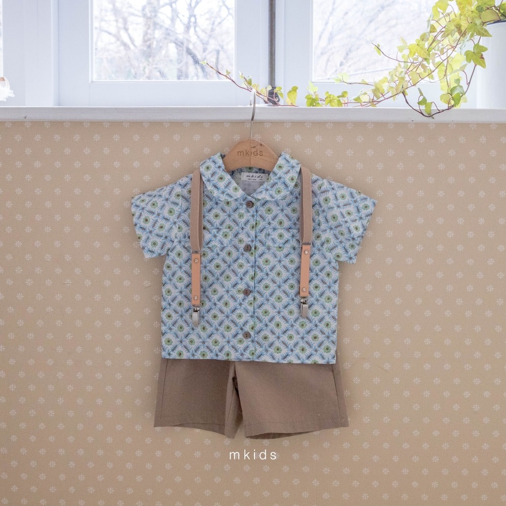 M-KIDS04｜(65-115cm) 印花襯衫