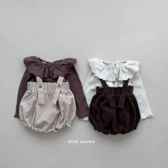 mimi market05 (65-85cm)  荷葉翻領上衣