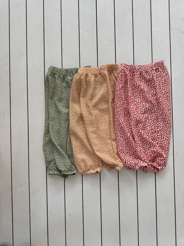 LePetitmot26｜(80-125cm) 水果圖案寬鬆褲