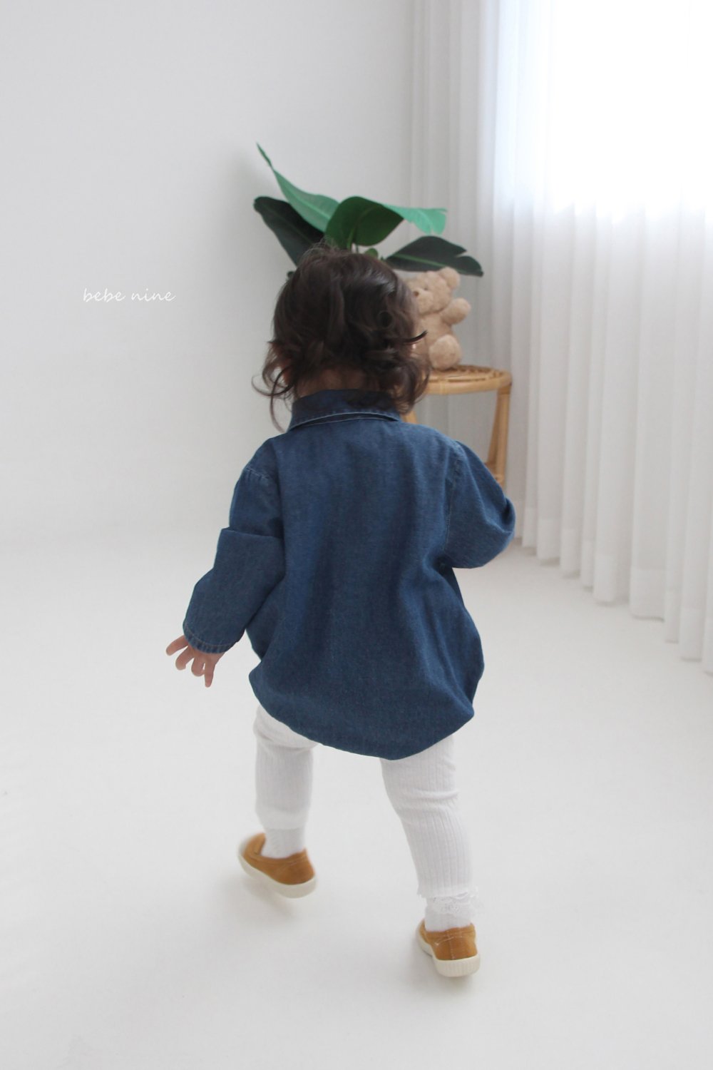 bebe nine03 (65-90) 2色牛仔包屁衣