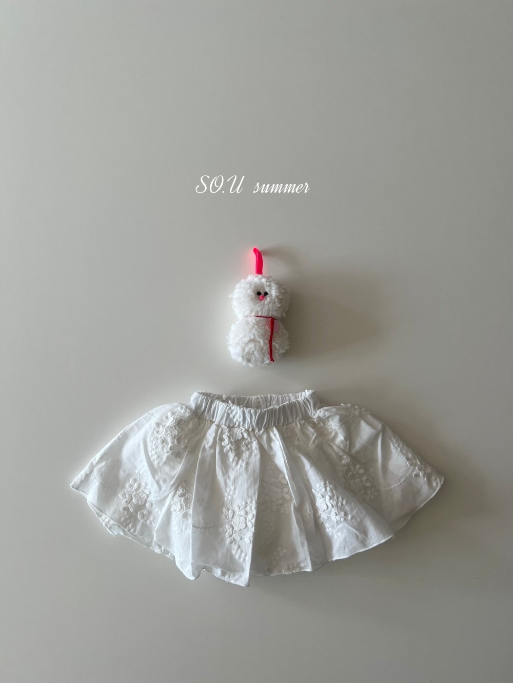 SO.U16｜(6m-4y) 刺繡包屁短裙