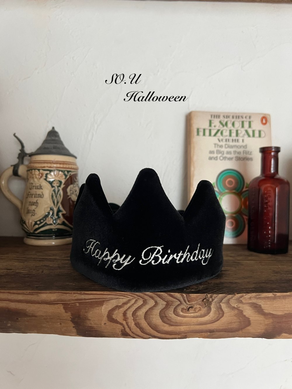 SO.U02｜(Free)  刺繡生日皇冠帽