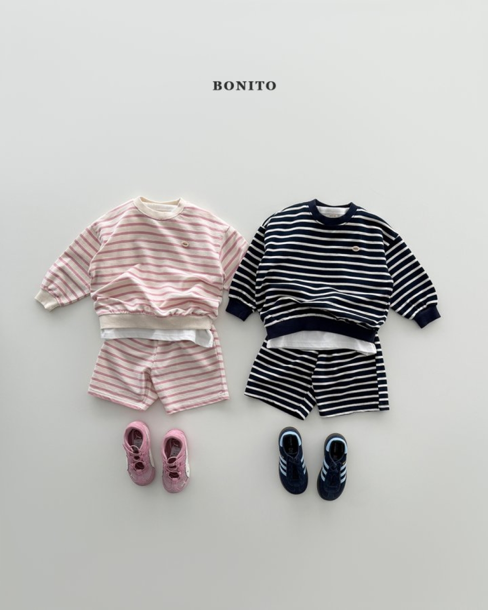 Bonito57｜(75cm-125cm) 2色瑪德琳三件套裝