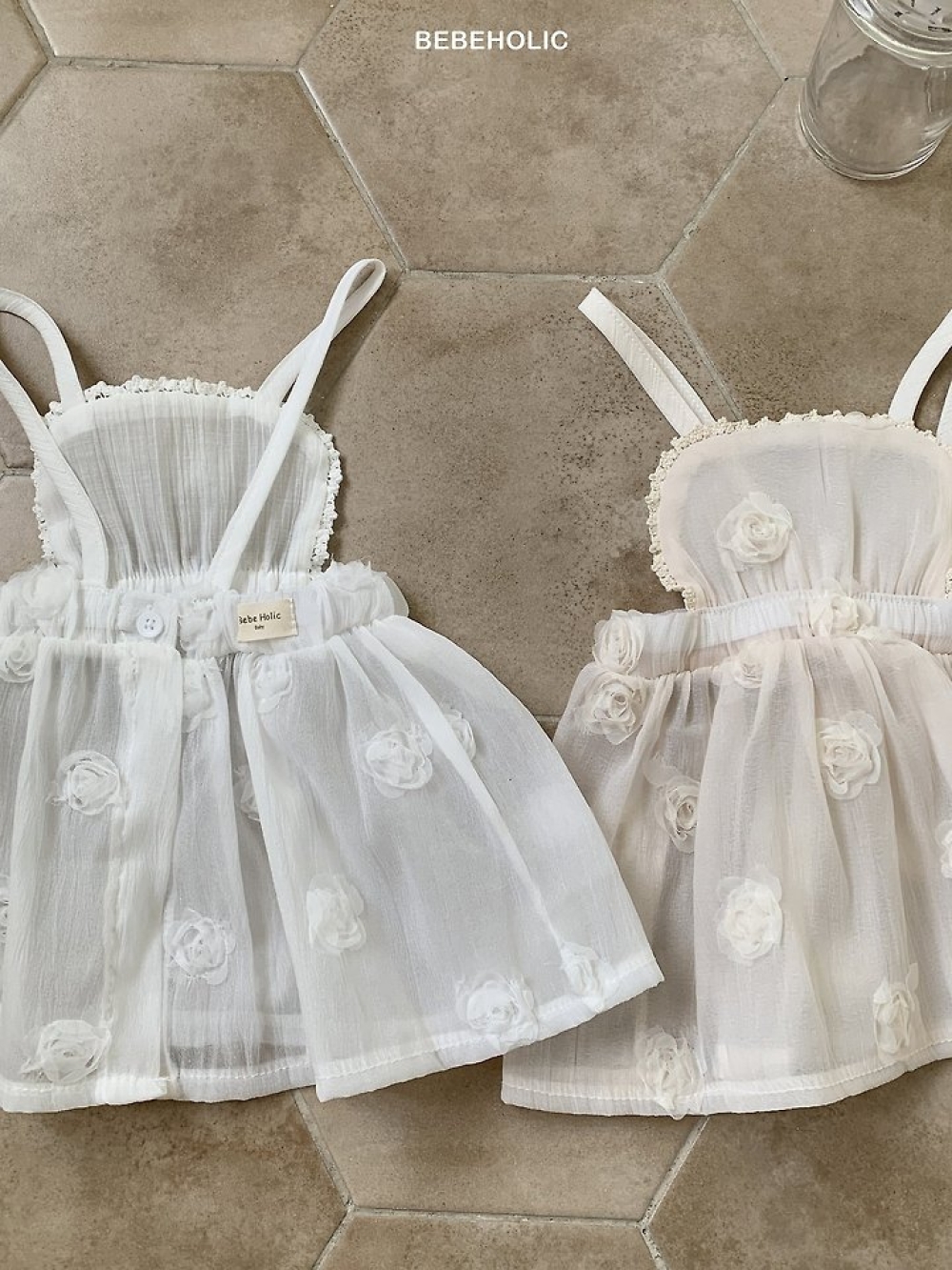 Bebe holic14｜(3m-18m) 玫瑰網紗罩裙