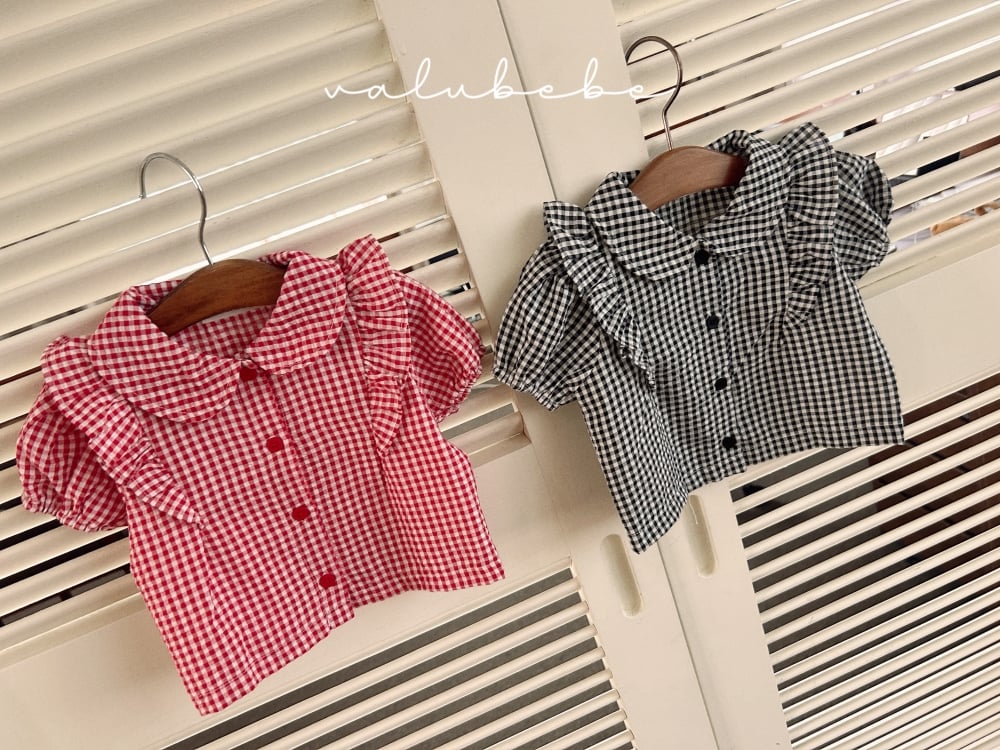 Valubebe 48｜(65-90cm) 班迪格紋襯衫