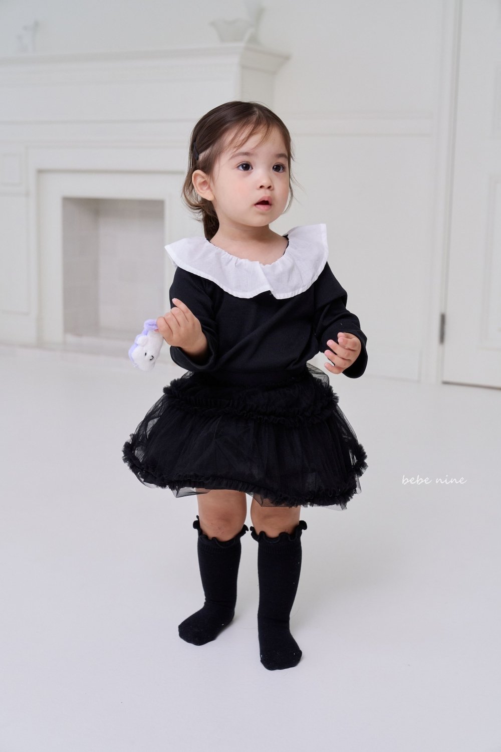 bebe nine26 (0m-36m) 1色高筒襪三雙組