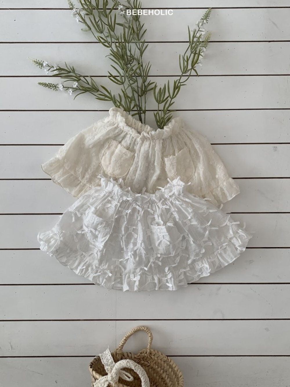 Bebe holic46｜(3m-18m) 法式層次蕾絲裙