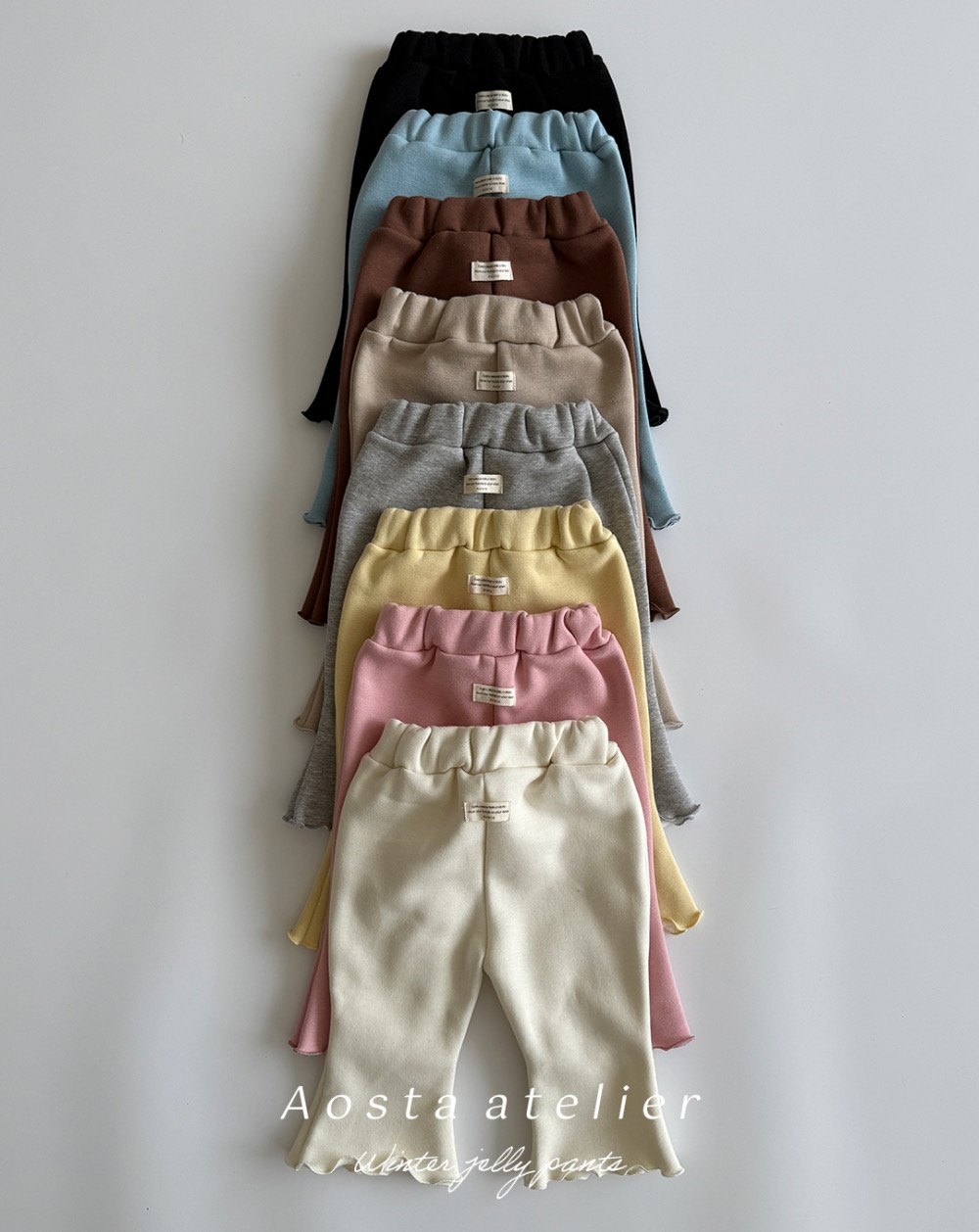 AOSTA30｜(6m-5y) 經典捲邊喇叭褲