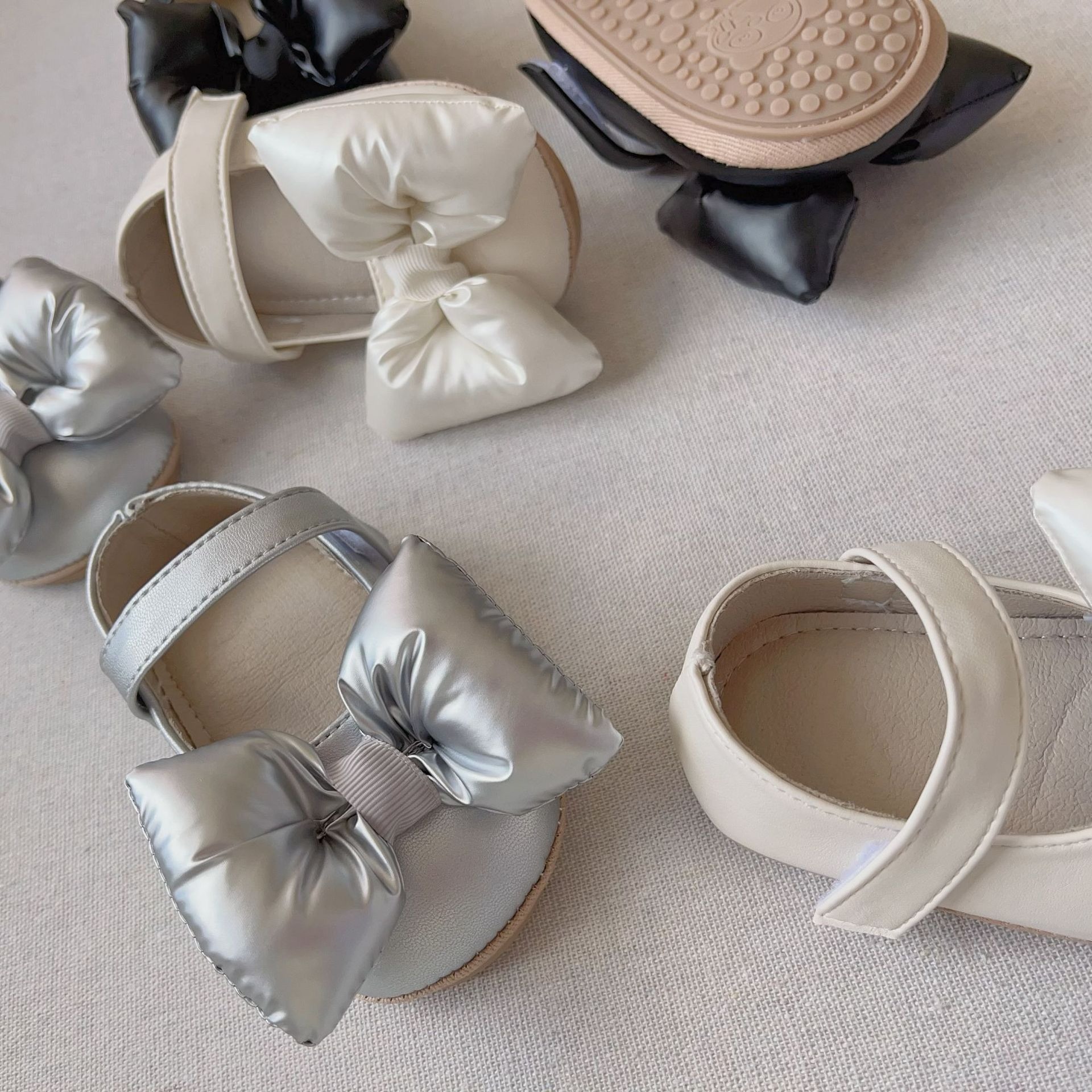 澎澎蝴蝶結學步鞋