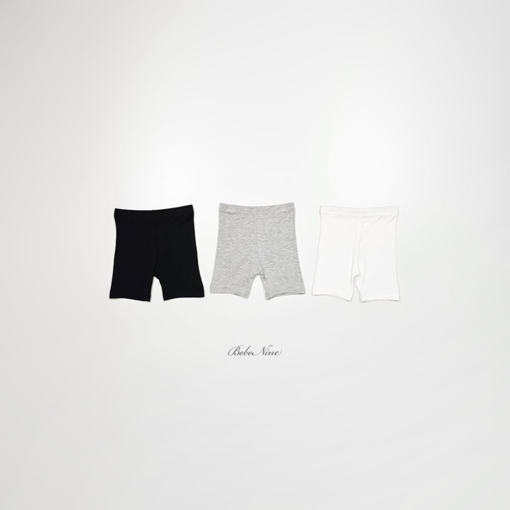 bebe nine11  (65cm-105cm) 3色素色打底短褲