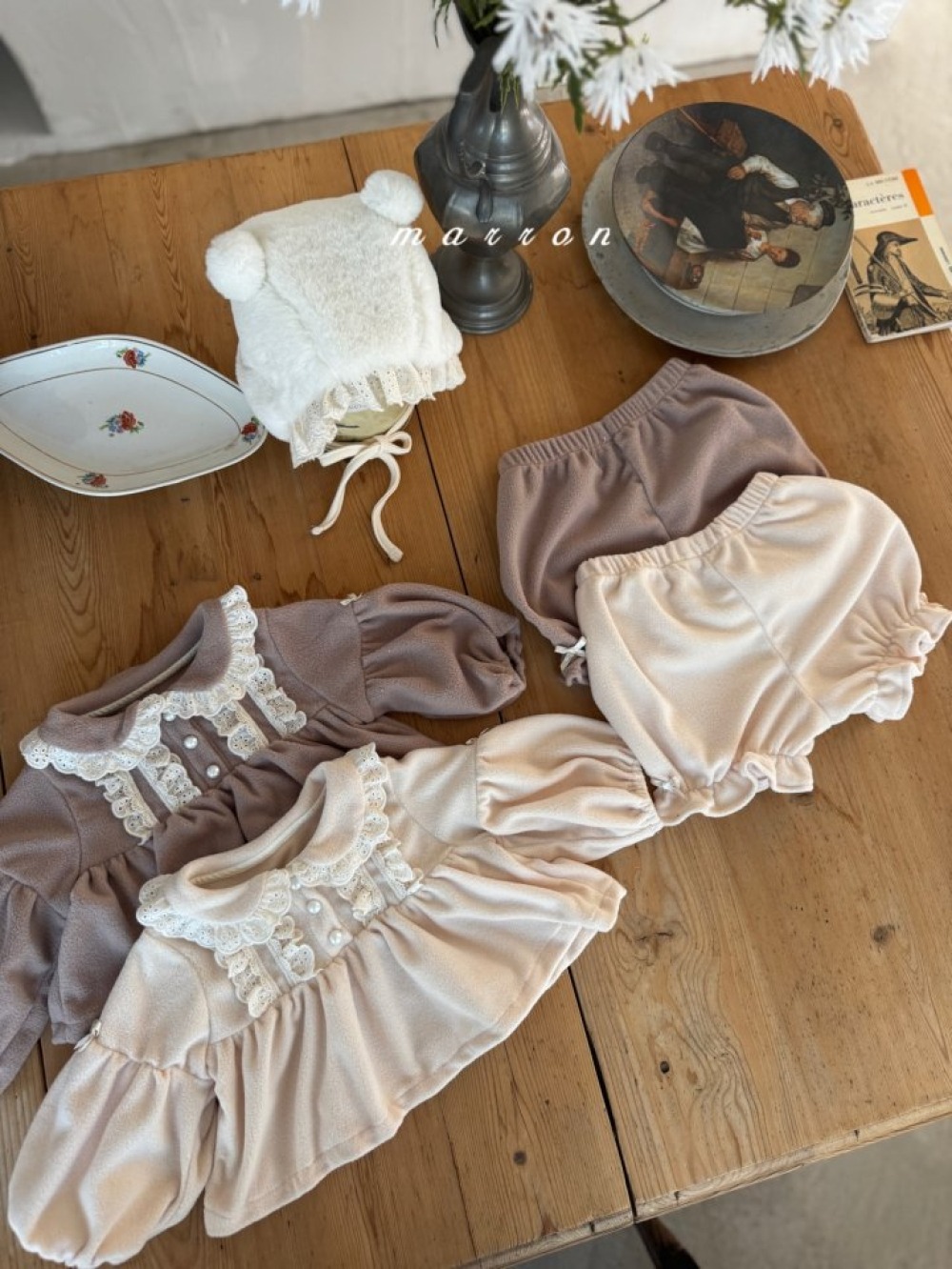 Marron 56ïœ(3m-18m) 宮廷è¢èŸçµ²é è±éå¥è£ Marron 56ïœ(3m-18m) 宮廷è¢èŸçµ²é è±éå¥è£