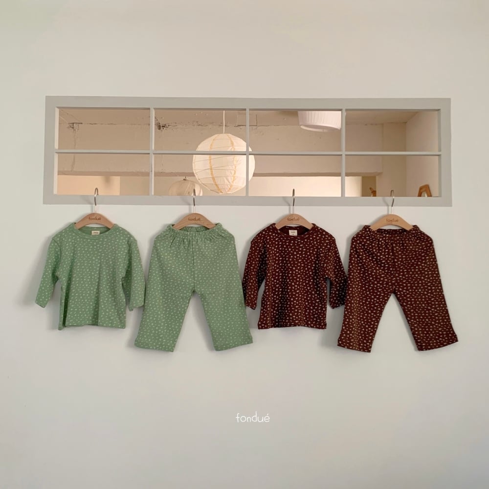 Fondue 32｜(65cm-100cm)  小碎花居家套裝