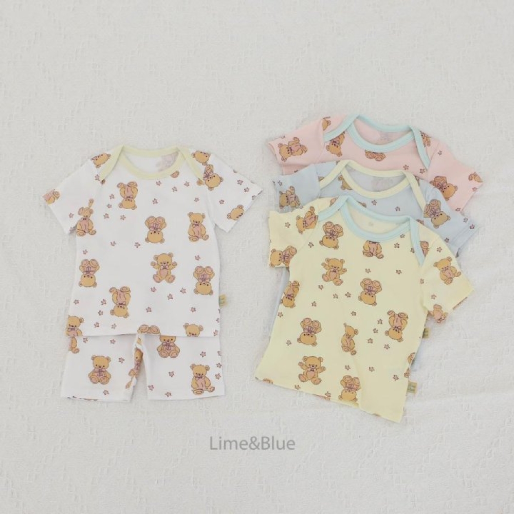 LIME&BLUE31｜(55-118cm MOM-DAD)  星星熊親子套裝
