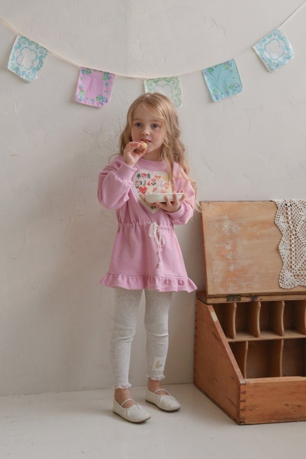 FLO11｜(75-140) 2色愛心碎花布洋裝