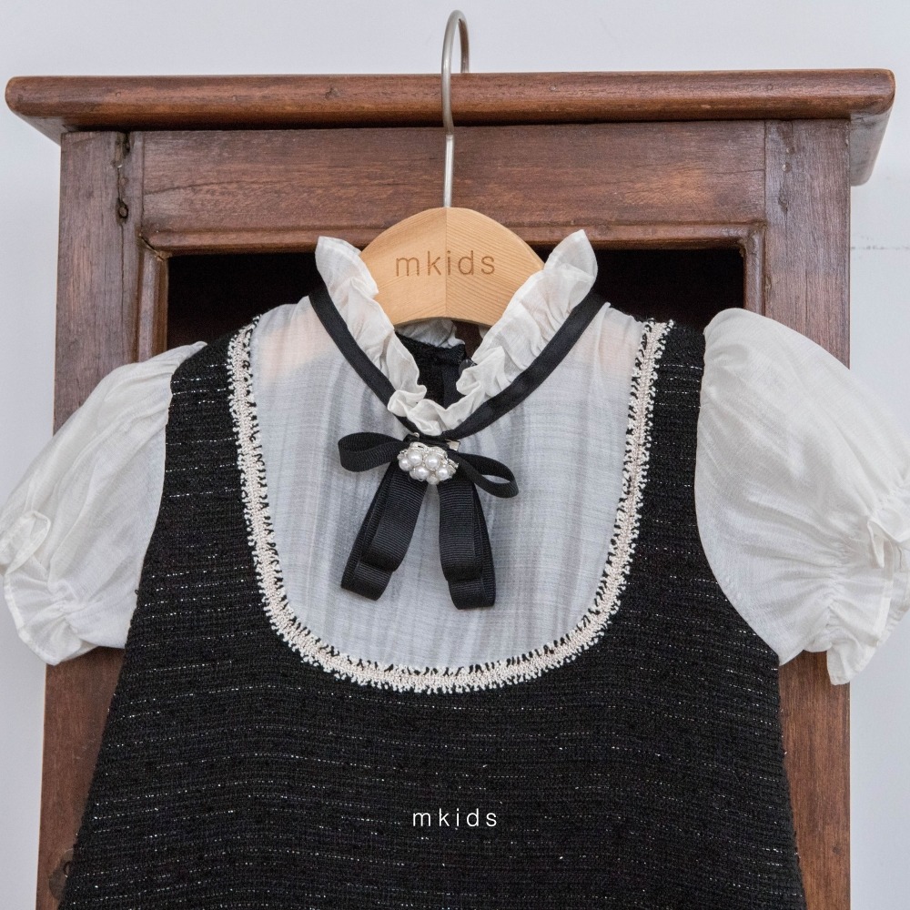 M-KIDS55｜(65-115cm) 法式徽章緞帶別針