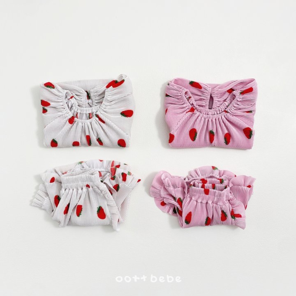 Oottbebe09｜(1y-7y )  草莓百摺套裝