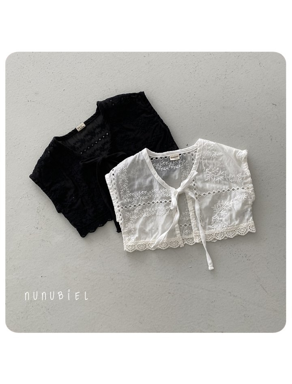 NUNU BIEL12｜(75-115cm) 鏤空荷葉小外套