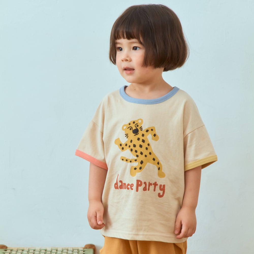 1st blue31｜(~93-118cm) 動物派對上衣