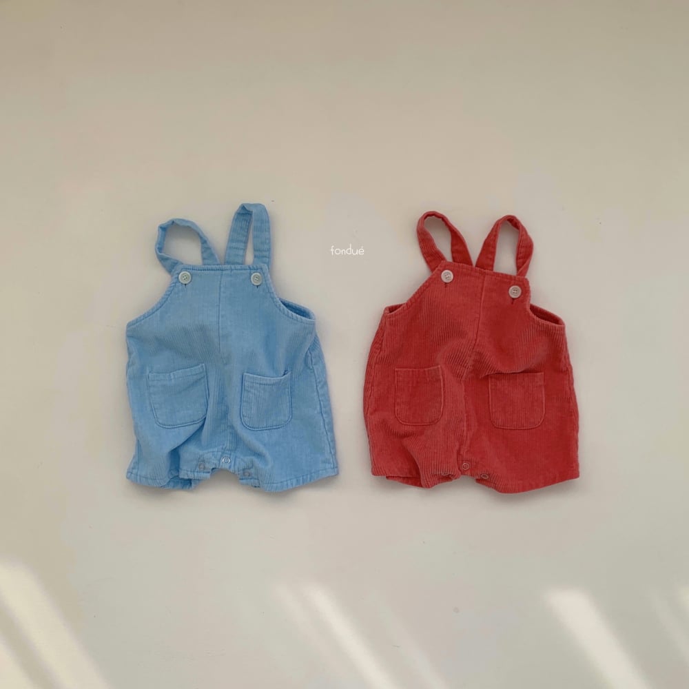 Fondue 21｜(65cm-75cm)  素色絨毛吊帶褲