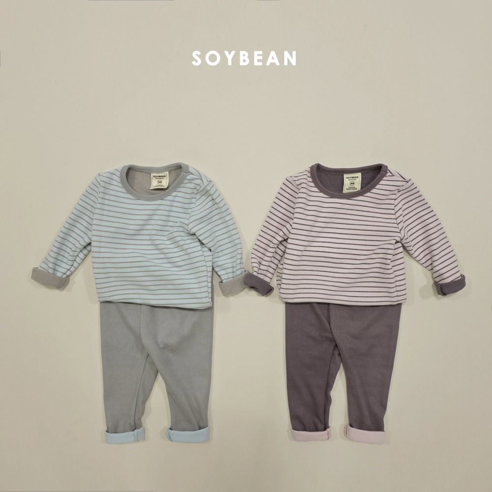 Soybean90｜(75cm-118cm) 條紋家居服套裝