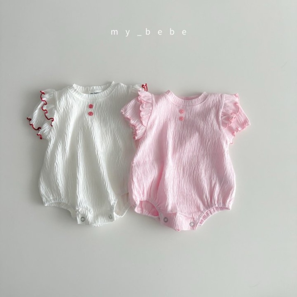 my_bebe13｜(58-72cm) 荷葉層次邊包屁衣