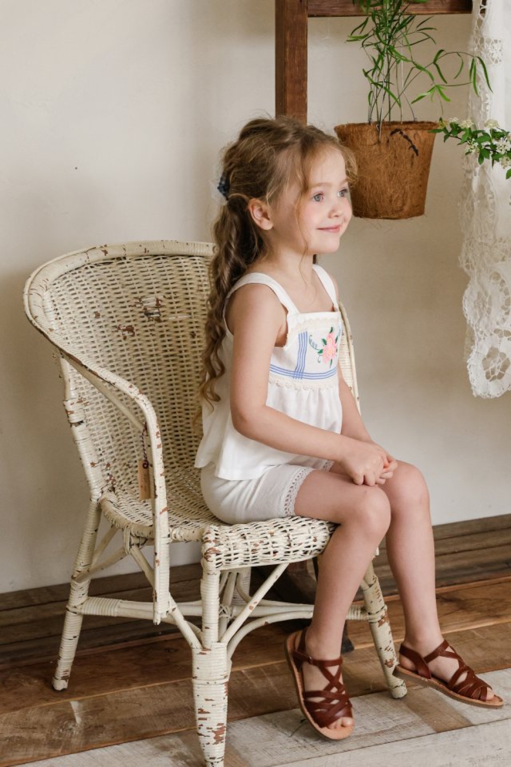 FLO07｜(75-140) 蕾絲彈力緊身褲