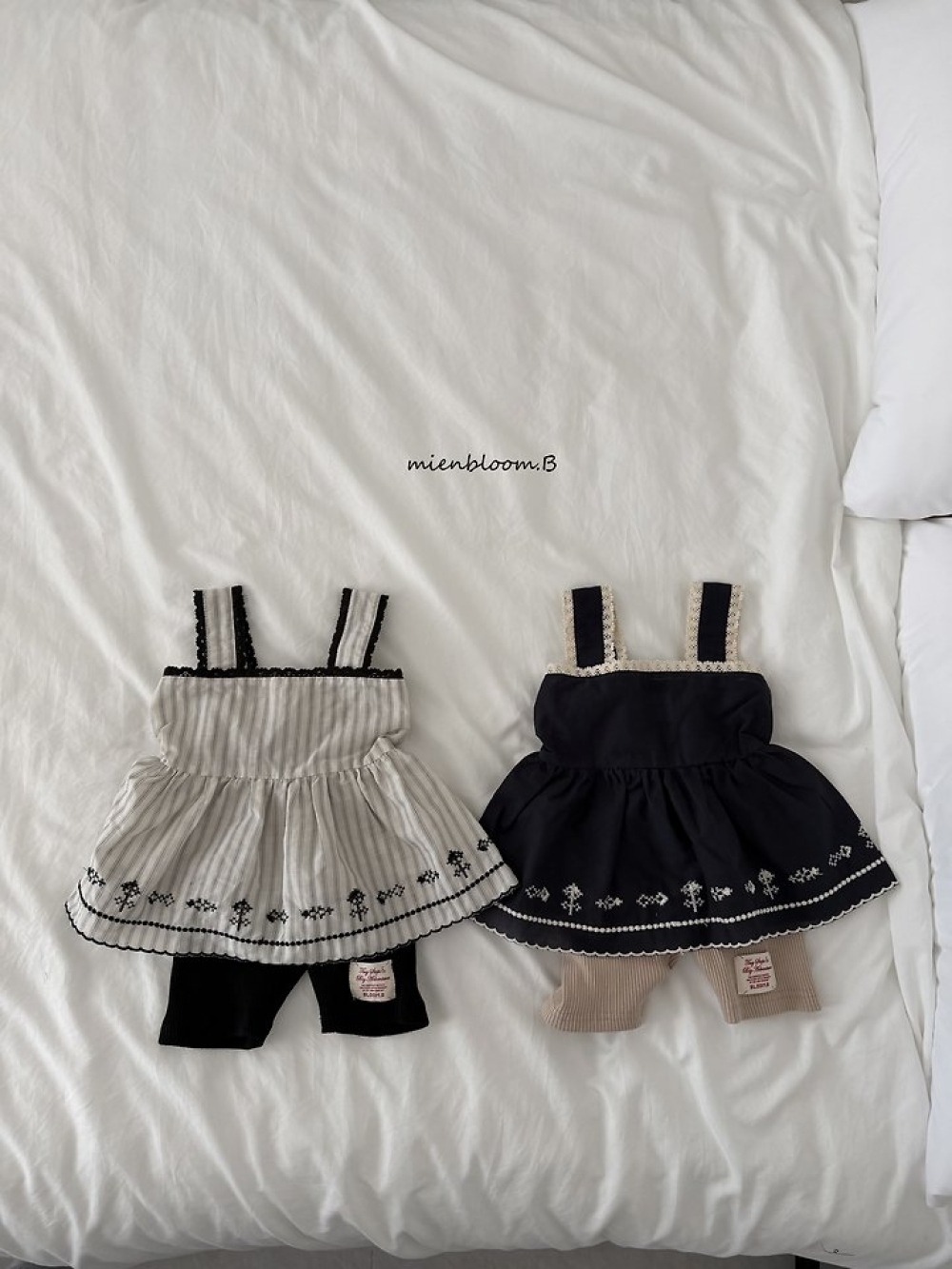 Bloom.b36｜(55cm-118cm) 蕾絲滾邊吊帶背心