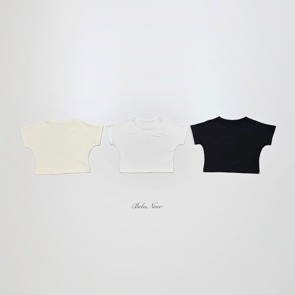 bebe nine30  (65cm-115cm) 3色簡約素色上衣