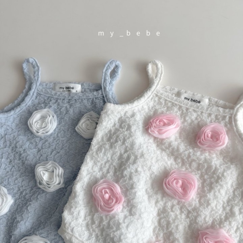 my_bebe11｜(75-105cm) 玫瑰花泳衣含帽子