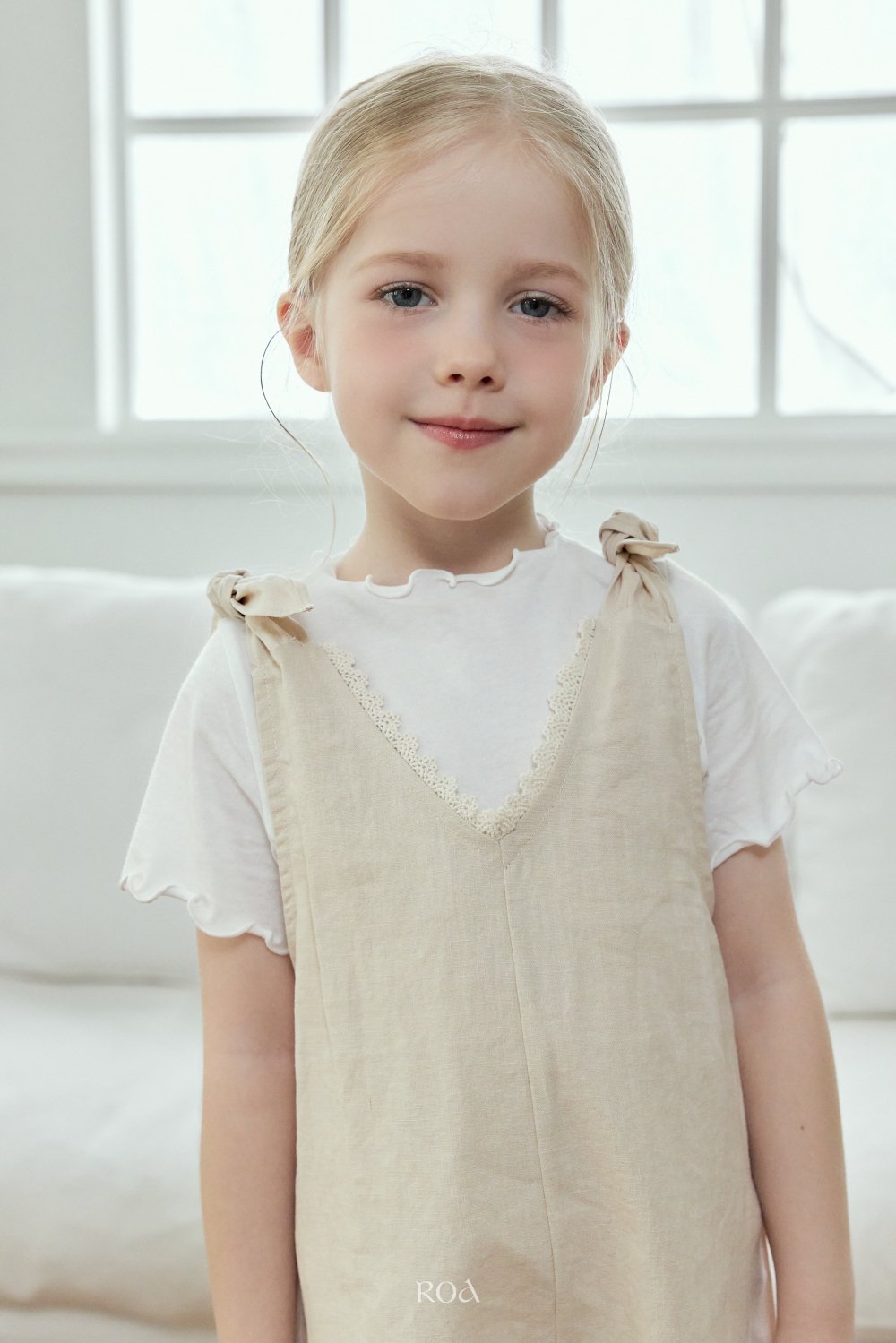 ROA27｜(6m-18m) 3色捲邊素面上衣