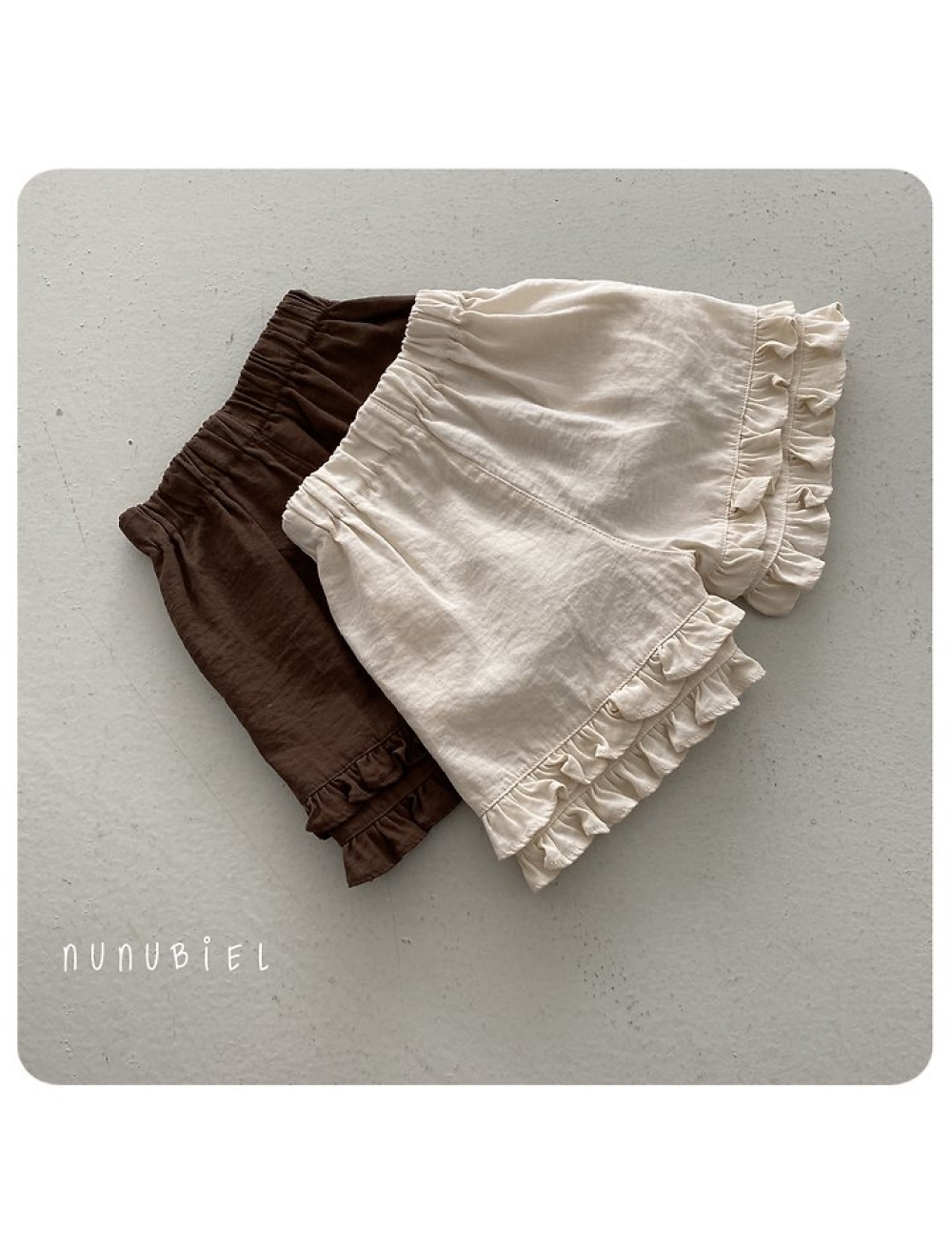 NUNU BIEL21｜(65-115cm) 木耳邊短褲