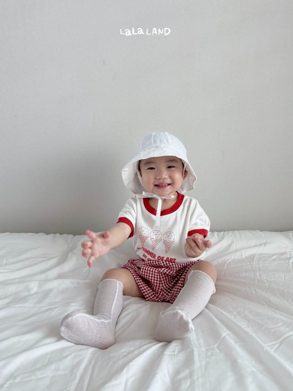 lala land05｜(3m-18m) 2色冰淇淋印花上衣