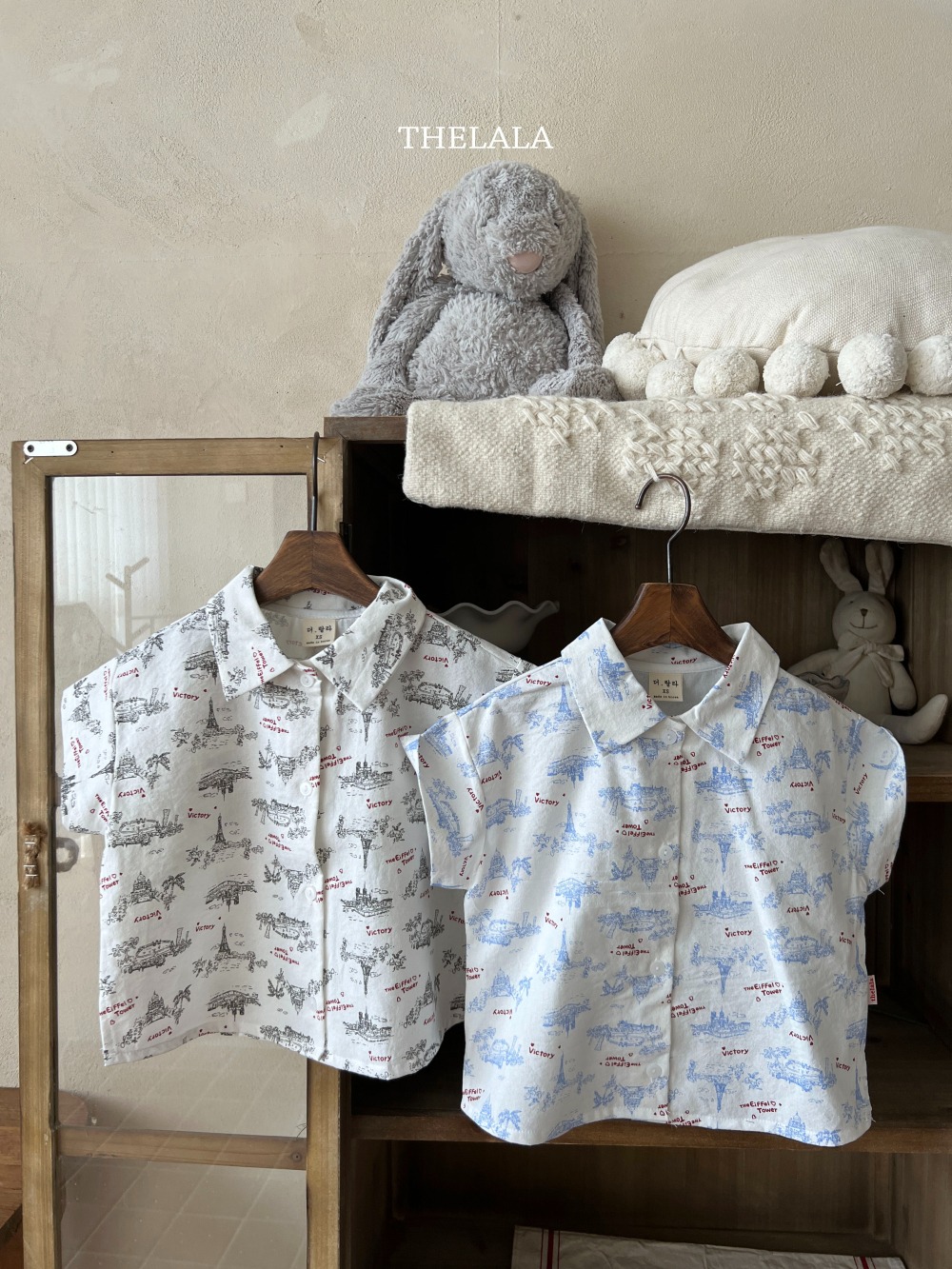 thelala57｜ (70-115) 鐵塔印花襯衫