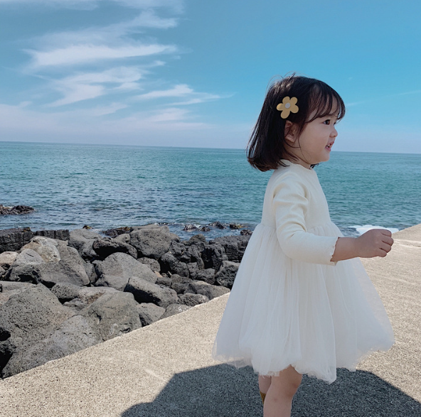 (73-140cm) 簡約高質感澎澎裙薄紗洋裝/少量現貨