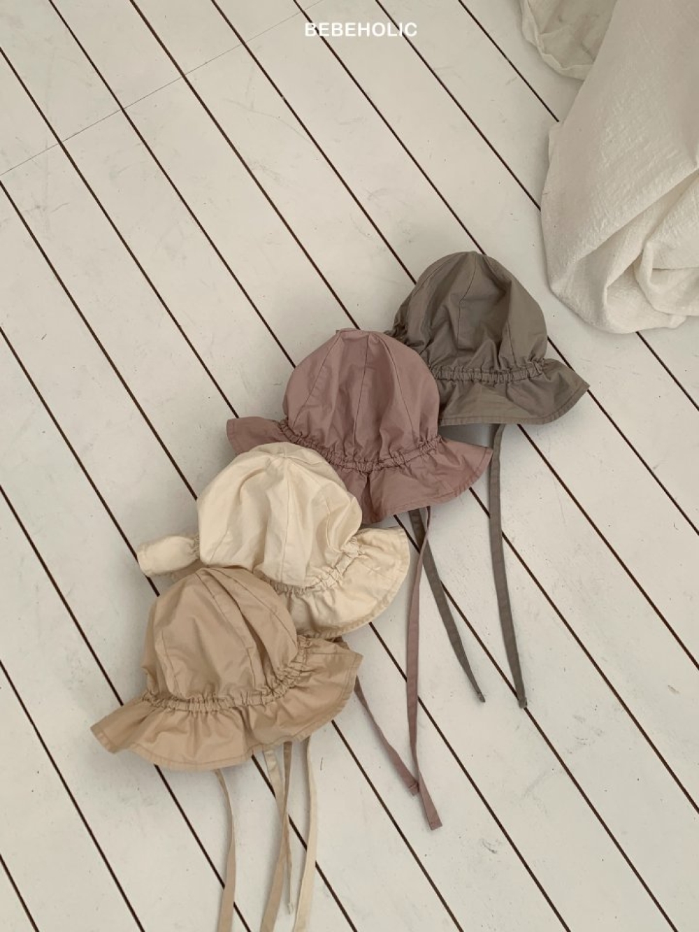 Bebe holic02｜(3m-18m) 漁夫綁帶帽