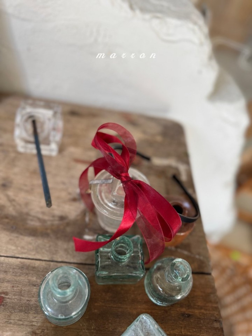 Marron 76｜(free) 蝴蝶結緞帶髮箍