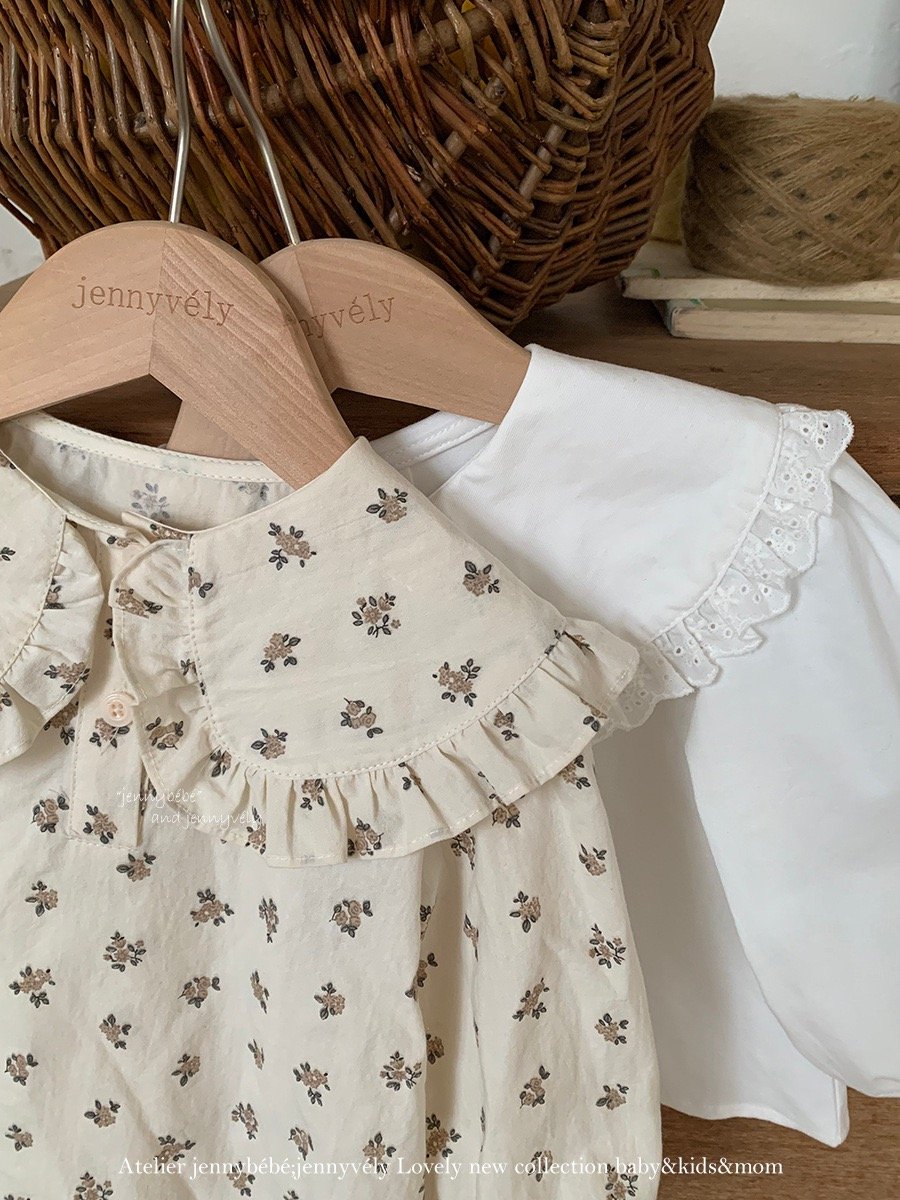 JE576｜(73-100cm) 花邊翻領襯衫