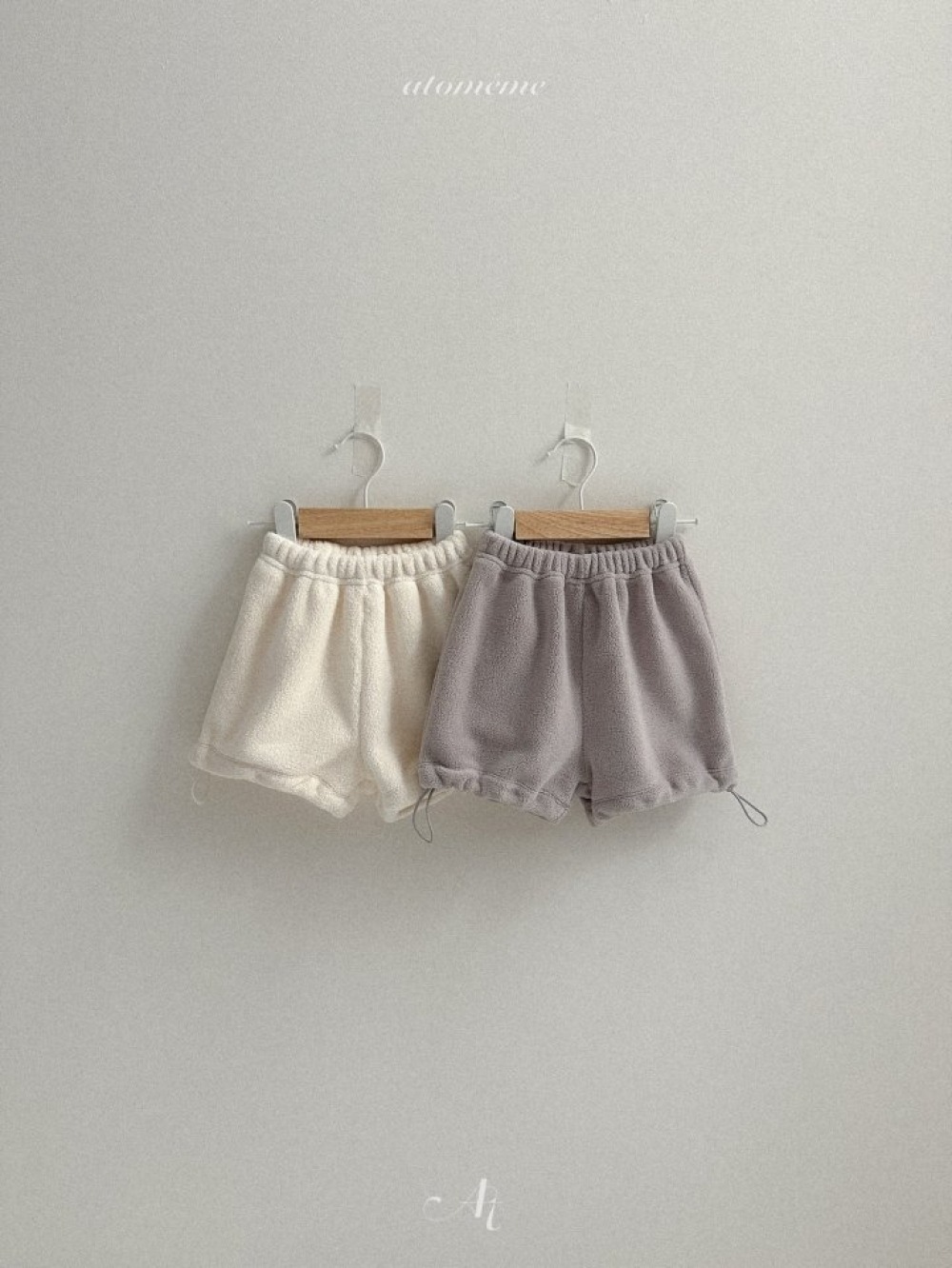 Atomeme12｜(70cm-110cm) 毛毛抽繩短褲