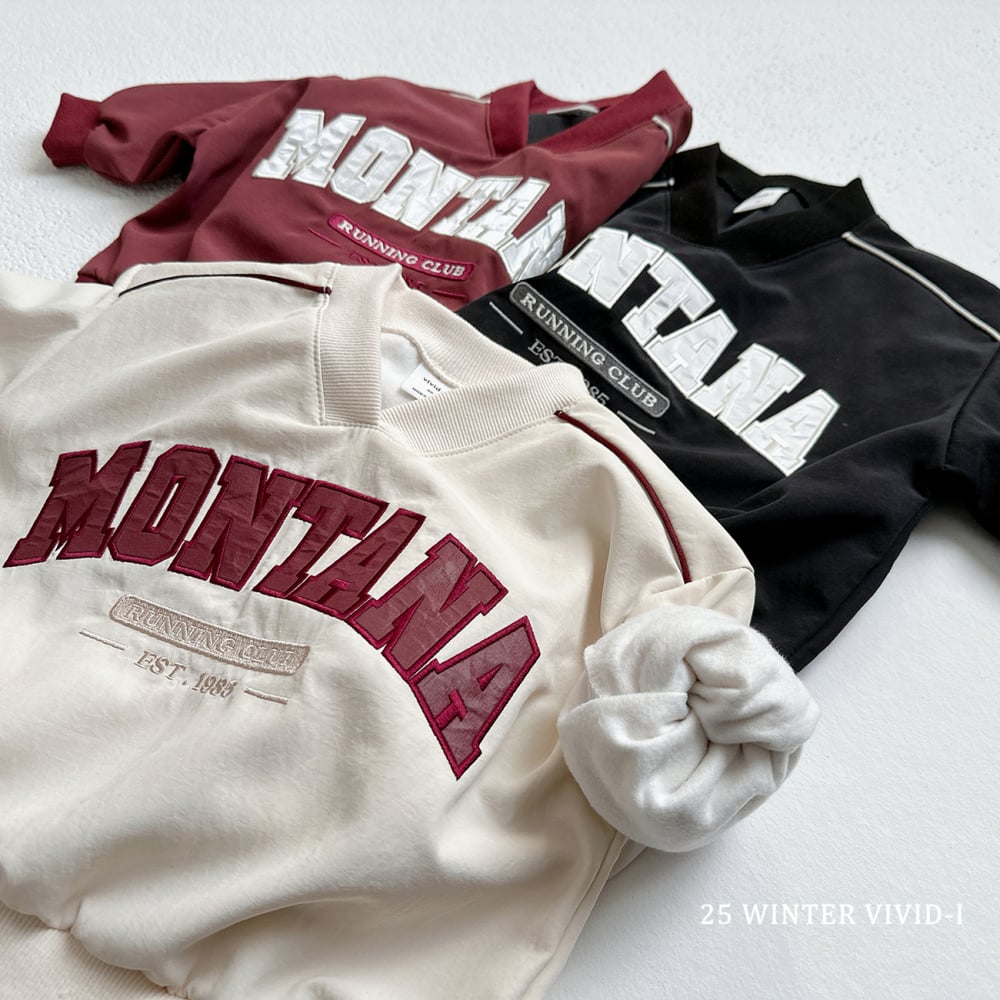 vivid64｜(78cm-125cm) V領運動風縮口袖上衣