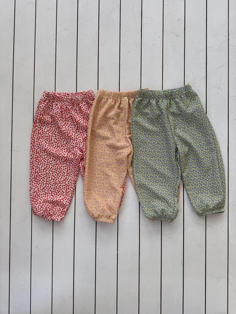 LePetitmot26｜(80-125cm) 水果圖案寬鬆褲