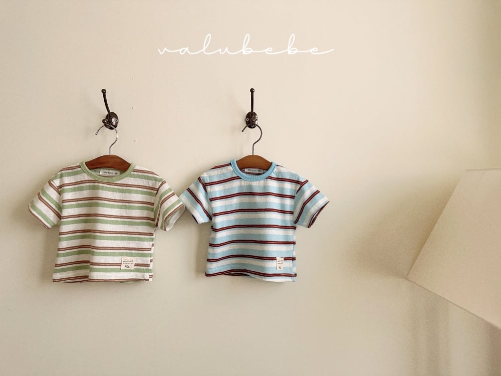 Valubebe 61｜(65-90cm) 拼色條紋上衣